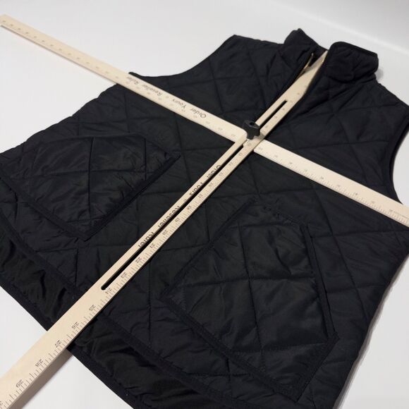 J. Crew Black Quilted Insulated Zip Up Vest Jacket Outerwear Men’s Size L  (B3) - Picture 11 of 11
